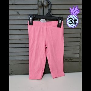 carter's 3t light pink Capri leggings